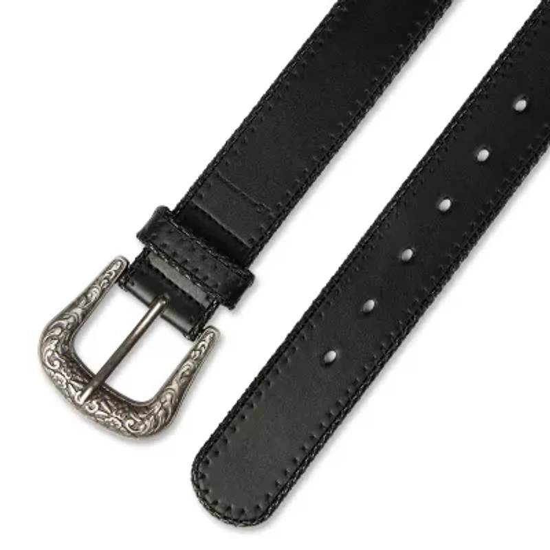 JS Jessica Simpson 1.5" Stitched Western Womens Belt