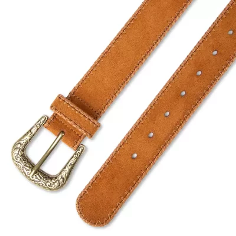 JS Jessica Simpson 1.5" Stitched Western Womens Belt