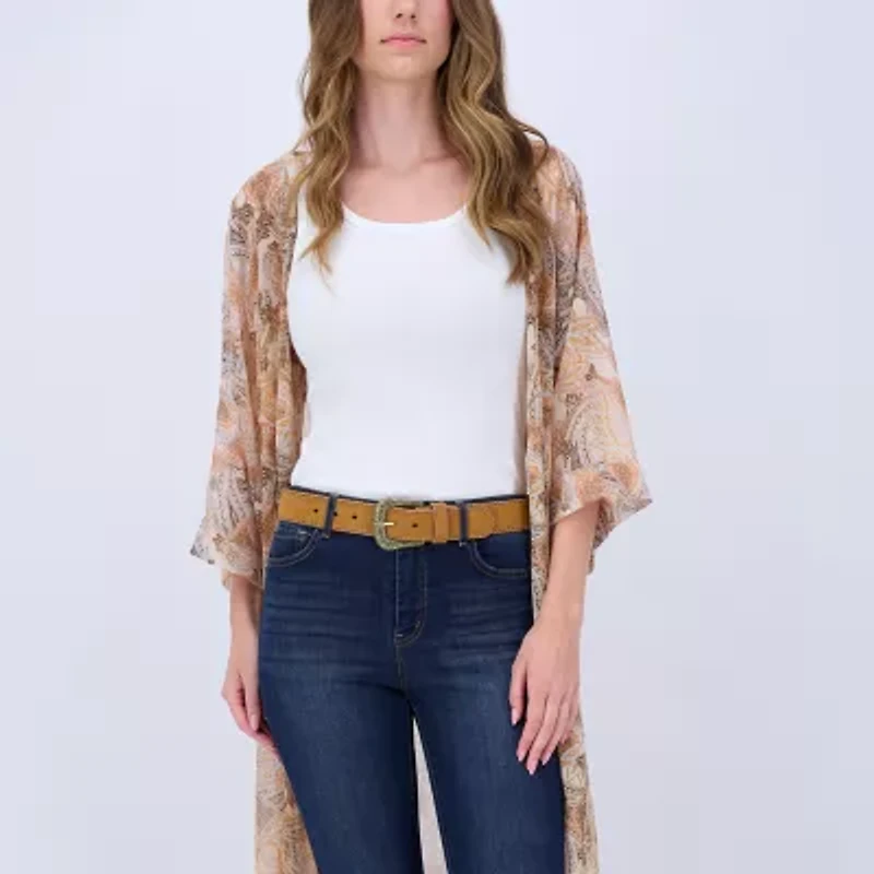 JS Jessica Simpson 1.5" Stitched Western Womens Belt