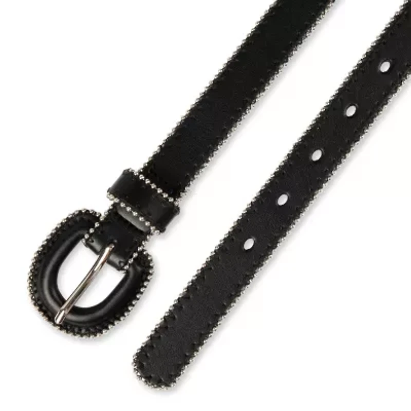 JS Jessica Simpson 1" Ball Chain Covered Womens Belt