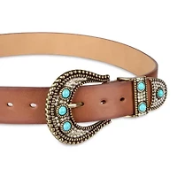 JS Jessica Simpson Turquoise With Hardware 1 Pair Womens Belt