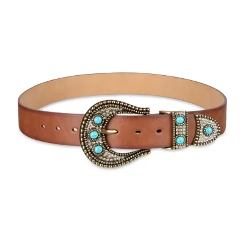 JS Jessica Simpson Turquoise With Hardware 1 Pair Womens Belt