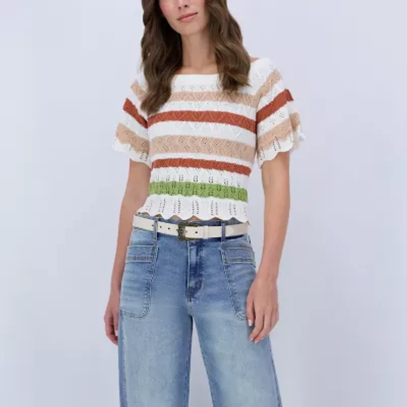 JS Jessica Simpson Ornate Buckle 1 Pair Womens Belt