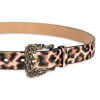 JS Jessica Simpson Ornate Buckle 1 Pair Womens Belt