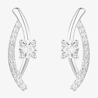 G-H / Vs2-Si1 Womens 1/3 CT. T.W. Lab Grown White Diamond 10K White Gold Drop Earrings