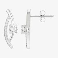 G-H / Vs2-Si1 Womens 1/3 CT. T.W. Lab Grown White Diamond 10K White Gold Drop Earrings