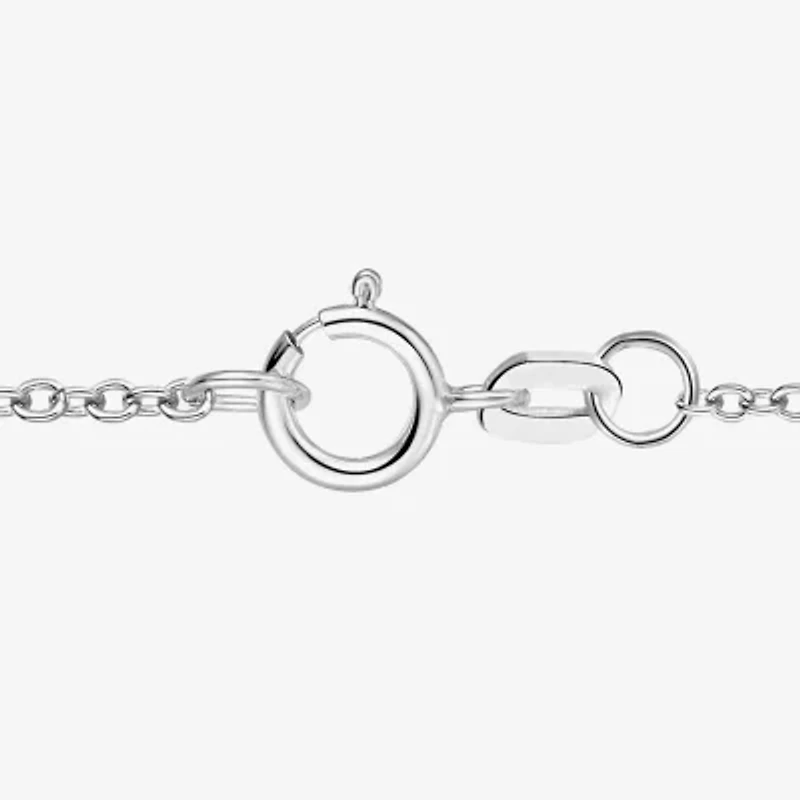 (G-H / Vs2-Si1) Womens 1/3 CT. T.W. Lab Grown White Diamond 10K White Gold 18 Inch Pendant Necklace