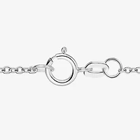 (G-H / Vs2-Si1) Womens 1/3 CT. T.W. Lab Grown White Diamond 10K White Gold 18 Inch Pendant Necklace