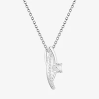 (G-H / Vs2-Si1) Womens 1/3 CT. T.W. Lab Grown White Diamond 10K White Gold 18 Inch Pendant Necklace