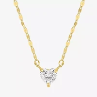 Yes, Please! Womens Lab Created White Sapphire Sterling Silver Heart 2-pc. Jewelry Set