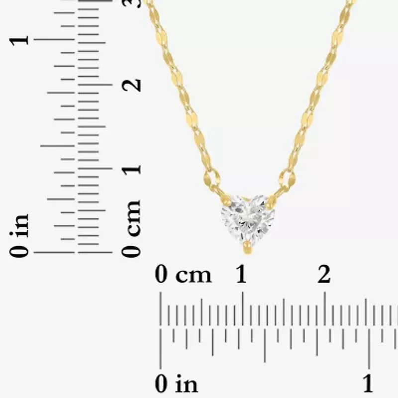 Yes, Please! Womens Lab Created White Sapphire Sterling Silver Heart 2-pc. Jewelry Set