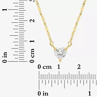 Yes, Please! Womens Lab Created White Sapphire Sterling Silver Heart 2-pc. Jewelry Set