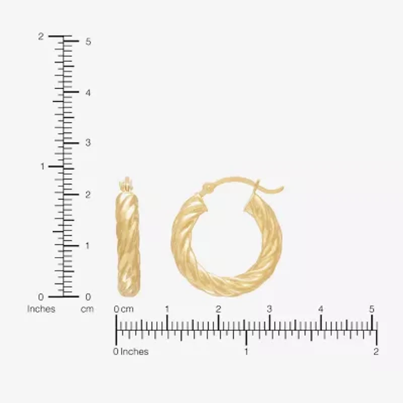 Silver Addiction Womens 14K Gold Over Silver 2 Pair Earring Set