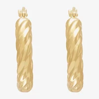 Silver Addiction Womens 14K Gold Over Silver 2 Pair Earring Set