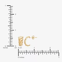 Silver Addiction Womens 14K Gold Over Silver 2 Pair Earring Set