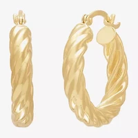 Silver Addiction Womens 14K Gold Over Silver 2 Pair Earring Set