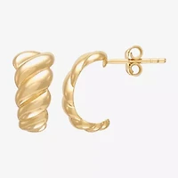 Silver Addiction Womens 14K Gold Over Silver 2 Pair Earring Set