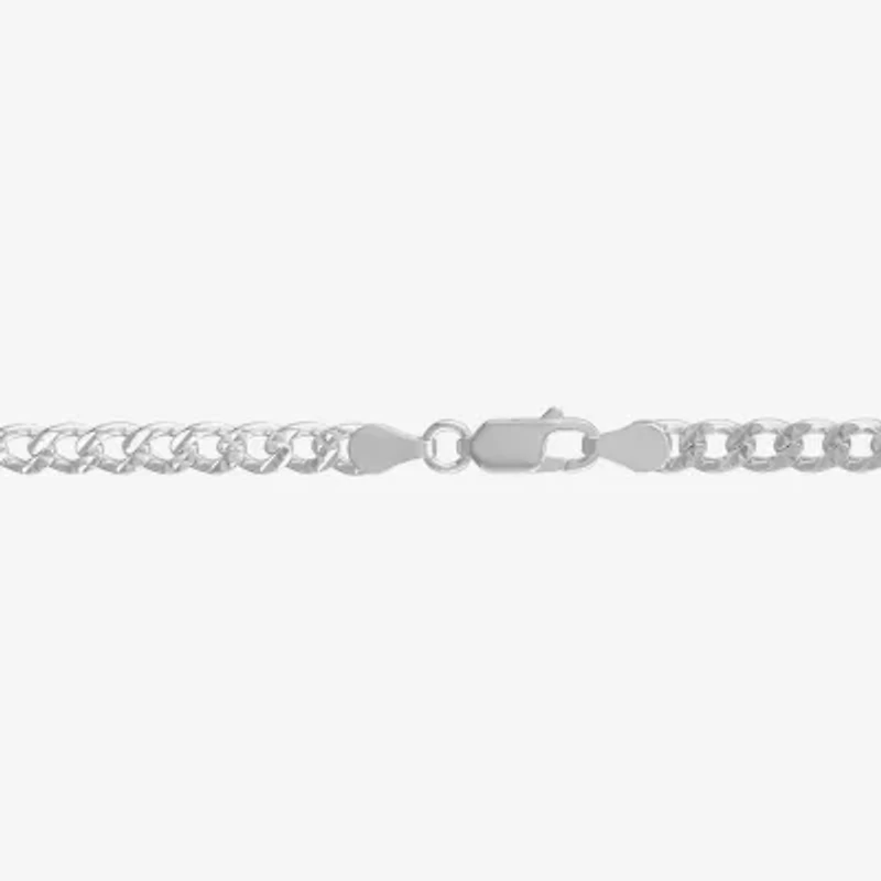 Made in Italy Mens Sterling Silver 20 Inch Curb Chain Necklace