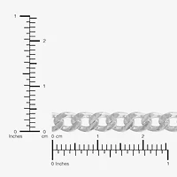 Made in Italy Mens Sterling Silver 20 Inch Curb Chain Necklace