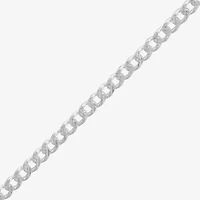 Made in Italy Mens Sterling Silver 20 Inch Curb Chain Necklace
