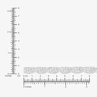 Made in Italy Womens Sterling Silver Inch Rope Chain Necklace