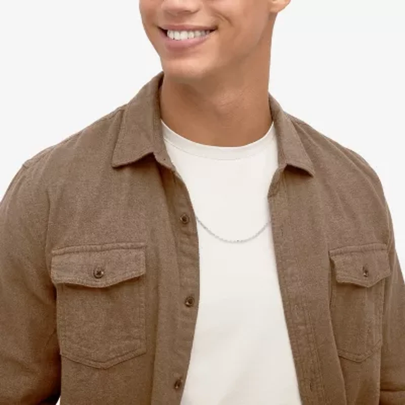 Made in Italy Mens Sterling Silver 24 Inch Rope Chain Necklace