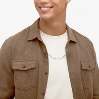 Made in Italy Mens Sterling Silver 24 Inch Rope Chain Necklace