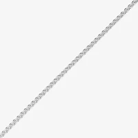 Made in Italy Womens Sterling Silver 20 Inch Wheat Chain Necklace