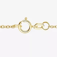 (G-H / Vs2-Si1) Womens 1/10 CT. T.W. Lab Grown White Diamond 14K Gold Over Silver Heart 18 Inch Pendant Necklace