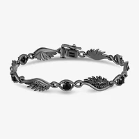 Enchanted Disney Fine Jewelry Maleficent Womens Sterling Silver Maleficent Link Bracelet