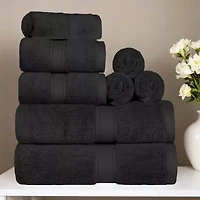 SUPERIOR® Madison Collection | Plush Egyptian Cotton 8-pc. Quick Dry Solid Bath Towel Set
