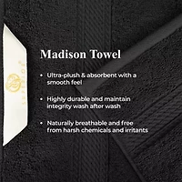SUPERIOR® Madison Collection | Plush Egyptian Cotton 8-pc. Quick Dry Solid Bath Towel Set