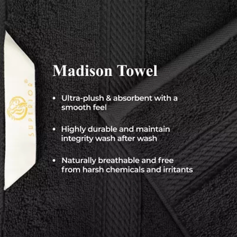 SUPERIOR® Madison Collection | Plush Egyptian Cotton 6-pc. Quick Dry Washcloth