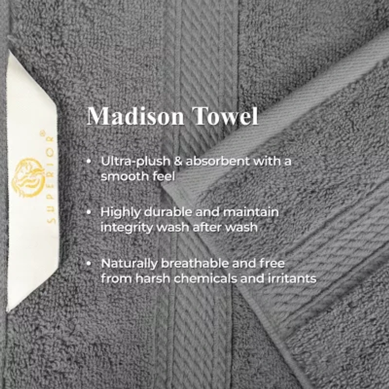 SUPERIOR® Madison Collection | Plush Egyptian Cotton 6-pc. Quick Dry Washcloth