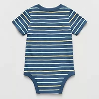 Okie Dokie Baby Boys Round Neck Short Sleeve Bodysuit