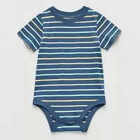 Okie Dokie Baby Boys Round Neck Short Sleeve Bodysuit