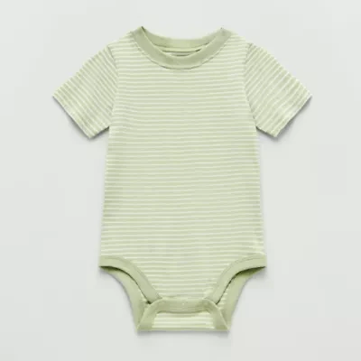 Okie Dokie Baby Boys Round Neck Short Sleeve Bodysuit