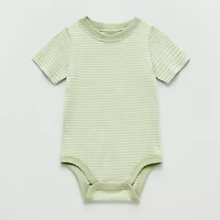 Okie Dokie Baby Boys Round Neck Short Sleeve Bodysuit