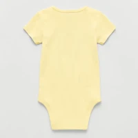 Okie Dokie Baby Boys Round Neck Short Sleeve Rib Bodysuit