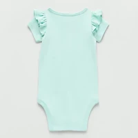 Okie Dokie Baby Round Neck Short Sleeve Rib Bodysuit
