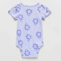 Okie Dokie Baby Girls Round Neck Short Sleeve Bodysuit