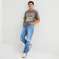 Arizona Mens Crew Neck Short Sleeve Relaxed Fit Graphic T-Shirt