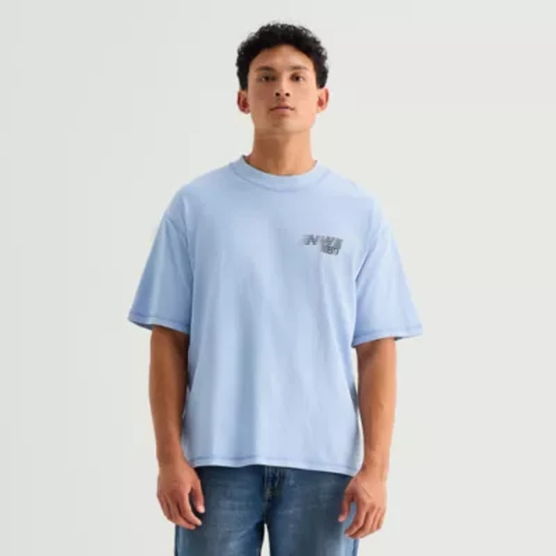 Arizona Mens Crew Neck Short Sleeve Relaxed Fit Graphic T-Shirt