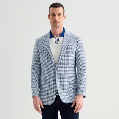 Stafford Mens Tonal Classic Fit Sport Coat