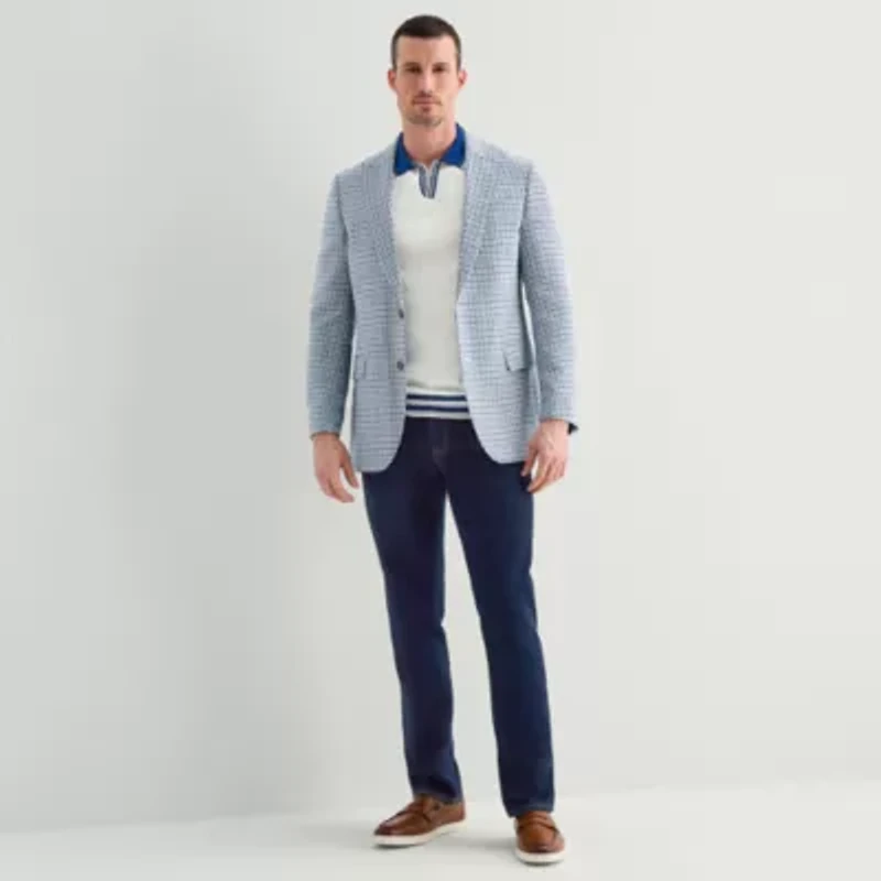 Stafford Mens Tonal Classic Fit Sport Coat