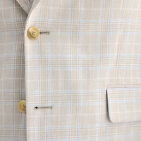 Stafford Mens Plaid Classic Fit Sport Coat
