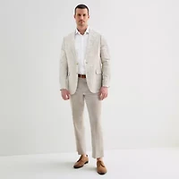 Stafford Mens Plaid Classic Fit Sport Coat