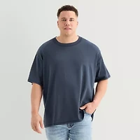 Arizona Mens Crew Neck Short Sleeve Boxy Fit Big and Tall Graphic T-Shirt