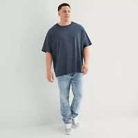 Arizona Mens Crew Neck Short Sleeve Boxy Fit Big and Tall Graphic T-Shirt