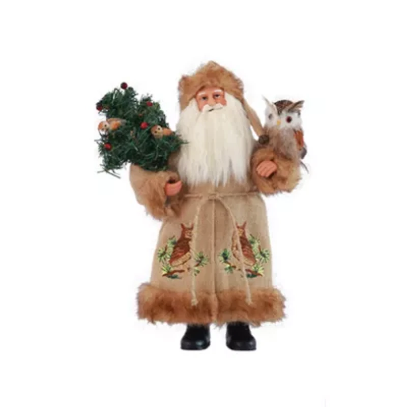 Hand Painted 15" Night Watchman Santa